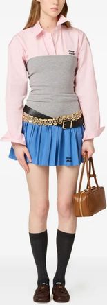 Miu Miu Gonne Jersey+Popeline