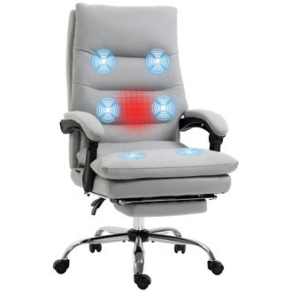 Vinsetto Office Chair - Ergonomic Desk Chair with 6-Point Vibration Massage and Back Heating