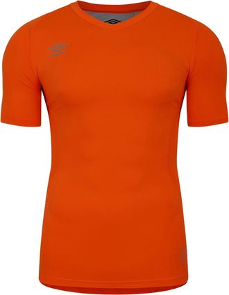 Umbro Unisex Elite V-hals Base Layer Top voor volwassenen (Schokkend Oranje)