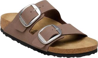 Birkenstock Arizona Big Buckle Birkibuc Sandals in Mocca Women
