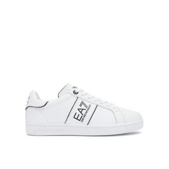 Emporio Armani Classic Logo Sneaker - Heren - Sneakers - Wit - 40 EU - Leer - Schoenen