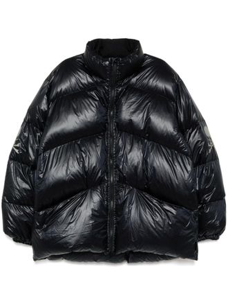 MASTERMIND WORLD logo-print down jacket - men - Down/Nylon/Nylon/Feather - 44 - Black