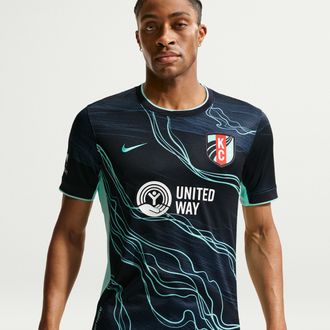 Nike Kansas City Current Stadium Away Nike Mens Dri-FIT NWSL Replica Jersey in Blue | P35556KCSL26-DOB