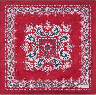 Robert Talbott Harmon Reversible Floral Paisley Neckerchief in Red at Nordstrom