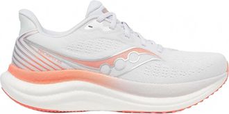 Saucony Womens Triumph 23 Running Shoe In 244 - White Wistful