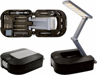 No Brand L&aacute;mpara De Escritorio Led Plegable, Juego De Herramientas Multifuncional Para Bricolaje Con Destornilladores Incorporados Para Reparaciones De Emergen