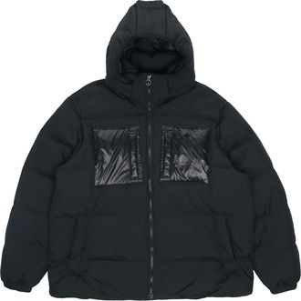 adidas originals Solid Color hooded down Jacket Black H13564