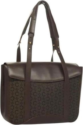 Celine Pre-owned Canvas celine-bags - Dames - Vintage Schoudertas - Bruin - ONE Size - Leer - Vintage