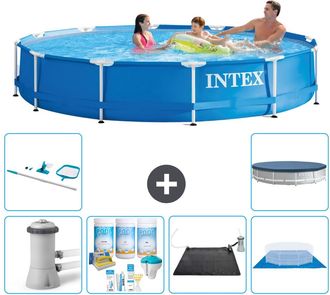 Intex Piscina Con Estructura Redonda - 366x76 Cm - 8-piezas S20467
