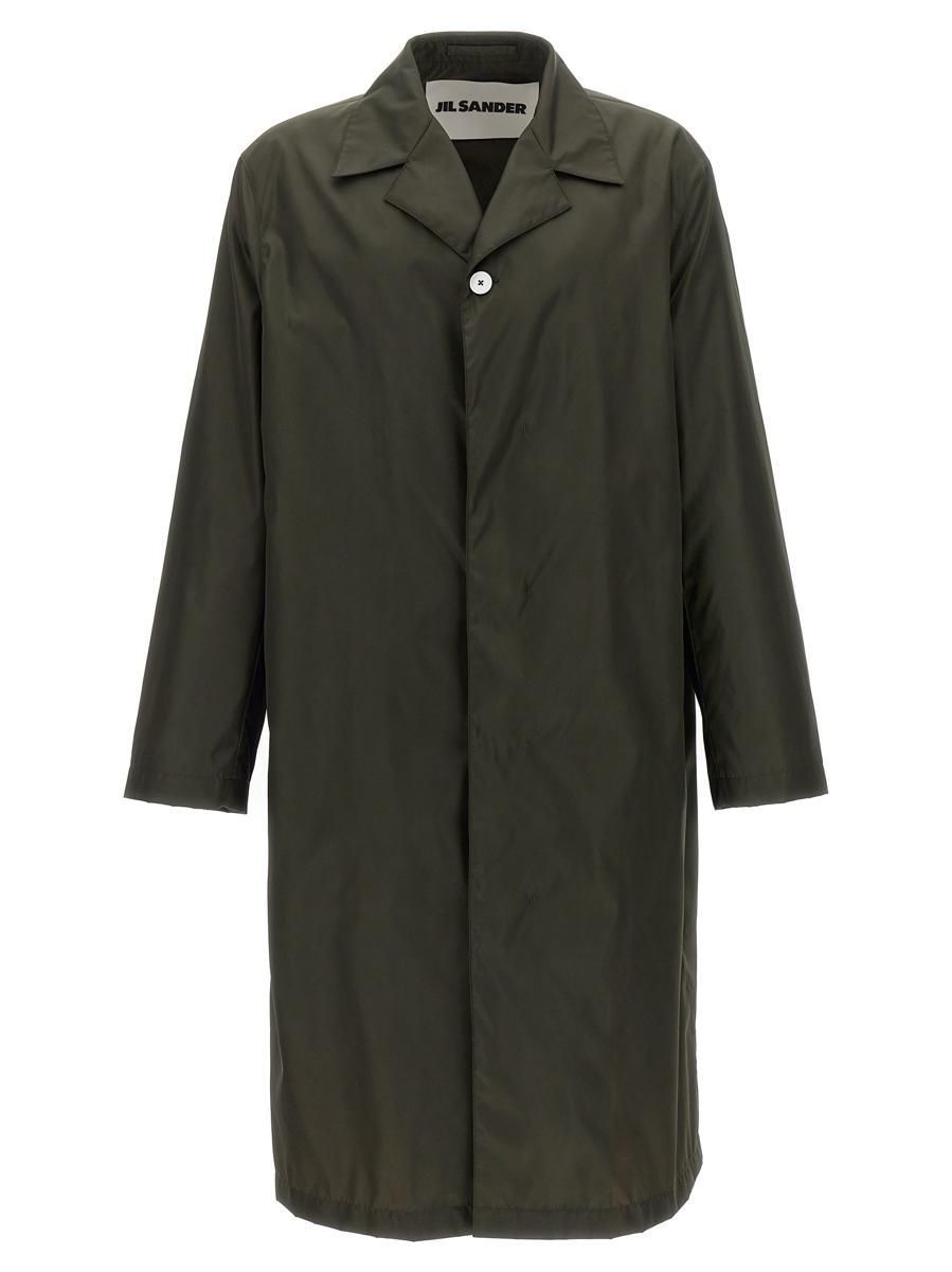 トレンチコート Jil Sander TRENCH COAT (J02FB0114J65005 001) Jil Sander Long Belted Trench Coat in Ganache Brown | Santa