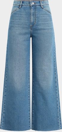 Favorite Daughter The Mischa Shortie High-Rise Wide-Leg Jeans