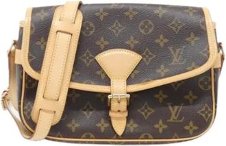 Louis Vuitton Pre-owned Cross Body Bags, female, Brown, Size: ONE SIZE Pre-owned Sologne Shoulder Bag