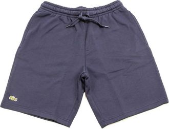 Lacoste Mens Sport Tennis Fleece Short In Navy Blue