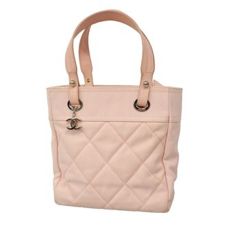 Chanel Pink Canvas Tote Bag (Pre-Owned)