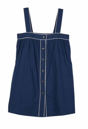 Ciao Lucia Womens Cotton Notte Dress In Blue