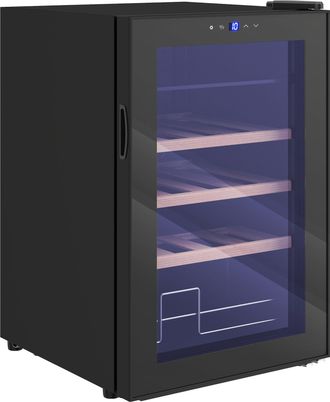 HOMCOM Homcom Cantinetta Frigo Vino Da 53l Con Ripiani Regolabili Nero