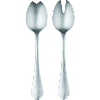 Mepra Dolce Vita Salad Serving Set - 2 Pieces in Pewter Silver at Nordstrom