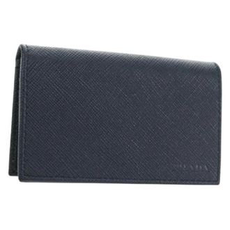 Prada Pre-owned Wallets, female, Blue, Size: ONE SIZE Pre-owned Card Case