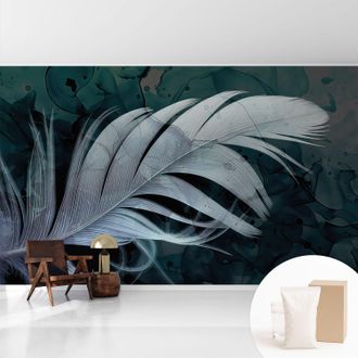 Tulup Tapete Vliestapete Mit Kleber- Abwaschbar - Raumgestaltung Schlafzimmer Wohnzimmer Tapete &Auml;therische Feder 416x254 Cm