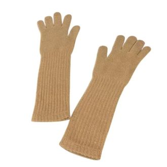 Chanel Vintage, unisex, Beige, ONE Size, Kasjmier, Pre-owned Long Gloves