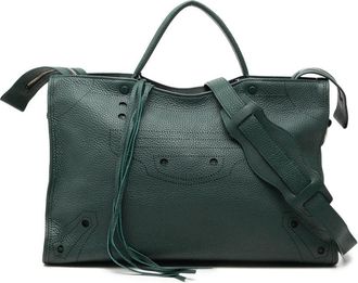 Balenciaga Pre-owned Balenciaga Calfskin Motocross Blackout City Satchel Ladies 2KMN4CC3S6877DY2