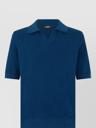 K-Way cotton piqu&eacute; short-sleeve polo shirt