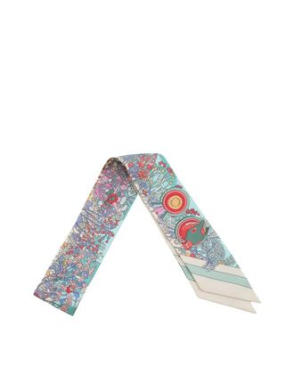 Herm&egrave;s 2024-2025 Pony Pit Stop Silk Twilly Scarf scarves - Groen