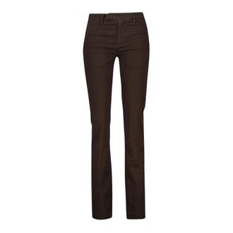 Dondup Broeken, Dames, Bruin, W29, Slim-fit Broeken
