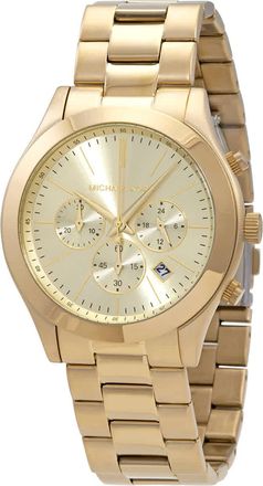 Michael Kors Slim Runway Chronograph Quartz Champagne Dial Mens Watch MK8909