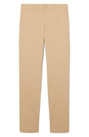 Lacoste Flat Front Cotton Stretch Twill Chinos in Viennese at Nordstrom, Size 36 X 32
