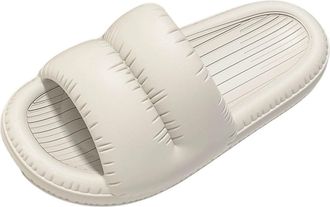 Generic Gray Men Casual Thick-Soled Home Sandals Soft-Soled Couple Bread Slippers Design