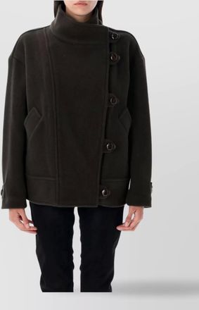 Isabel Marant long sleeve peacoat high collar design
