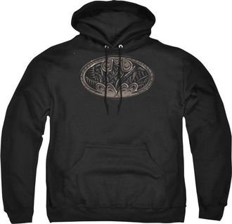 Gildan Batman Bio Mech Bat Shield Adult Pull Over Hoodie / Hooded Sweatshirt