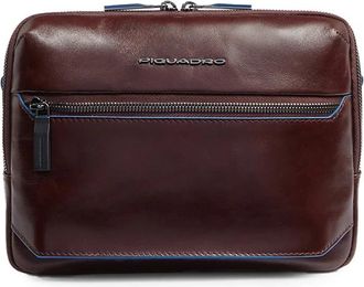Piquadro Blue Square Crossbodytas voor i Padmini - Heren - Schoudertassen - Bruin - ONE Size - Leer - Tassen