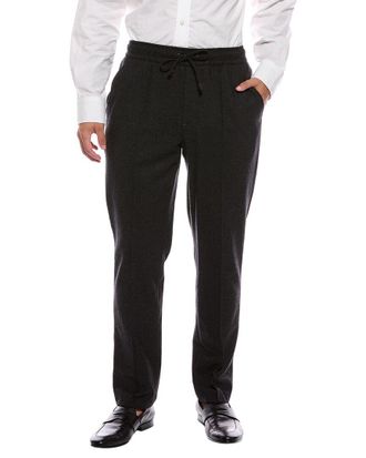 Isaia Drawstring Wool & Cashmere-Blend Trouser