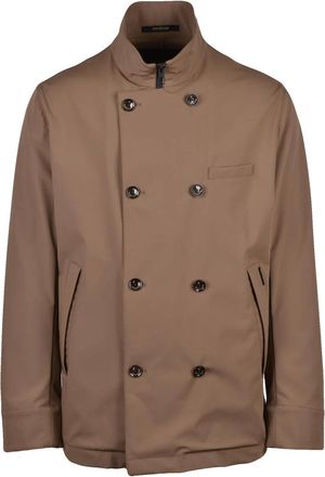 Montecore Pikot Stretch Overcoat - Brown
