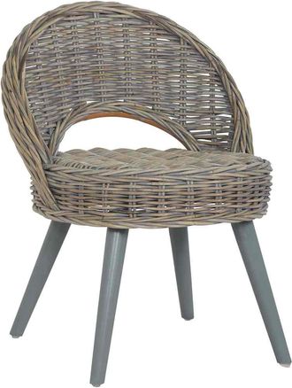 vidaXL Butaca De Rat&aacute;n Kubu Gris Vidaxl