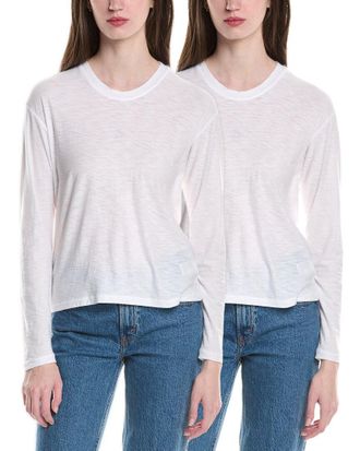 James Perse 2Pk Crew Neck T-Shirt