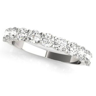 Pompeii3 1/2Ct Diamond U Prong Wedding Ring in 14k White Gold