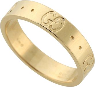 Gucci Icon Yellow Gold Yellow Gold (18K) Band Ring (Pre-Owned)