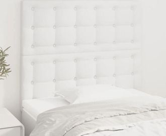 vidaXL Cabeceros 2 Unidades De Cuero Sint&eacute;tico Blanco 90x5x78/88 Cm Vidaxl