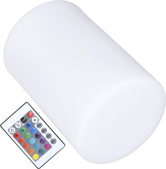OEM L&aacute;mpara Nocturna Cil&iacute;ndrica Rgb, 16 Colores, Control Remoto, Luz Para Barra De Karaoke, 15 Cm