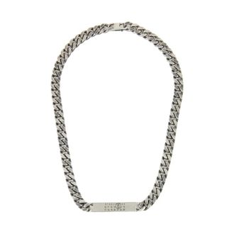 Maison Margiela Signature Numbers Chain Necklace Silver