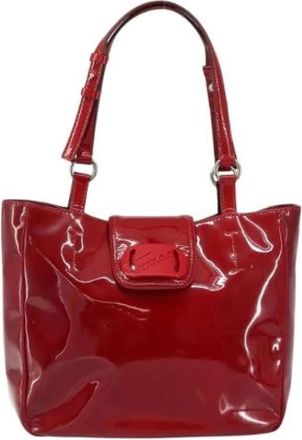 Ferragamo Pre-owned Shoulder Bags, female, Red, Size: ONE SIZE Pre-owned Leather Tote