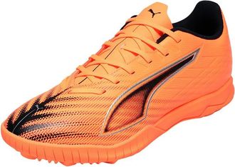 Puma Unisex Ultra 6 Play TT Soccer Shoe, Heat FIRE Black-Glowing RED, 10 UK