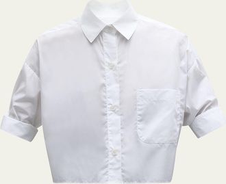 TWP Next Ex Cropped Shirt in Superfine Cotton