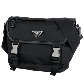 Prada Pre-owned Vintage Schoudertas - Dames - Pre-owned - Zwart - Maat: ONE Size Leer