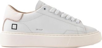 D.A.T.E. Sfera Calf Sneakers - White/Milk