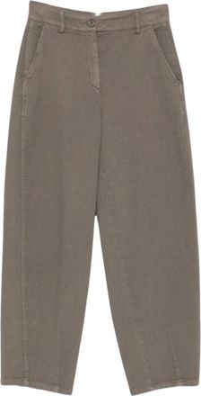 Via Masini 80 Rechte broek - Dames - Straight fit broeken - Grijs - XS - Broeken