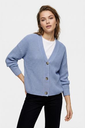 Only Carmakoma Strickjacke ONLY CARMAKOMA CARCAROL NICE L/S CARDIGAN KNT NOOS, Damen, Gr. XL, blau heron, Strick, Obermaterial: 100% Polyacryl, unifarben, regular fi